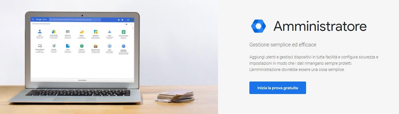 Amministratore Google Admin - Inizia la prova gratuita