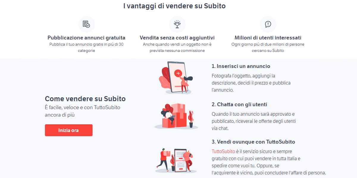 Subito per vendere oggetti online gratis