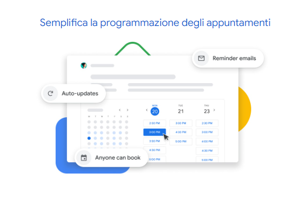 Semplifica la programmazione degli appuntamenti con Individual Google Workspace