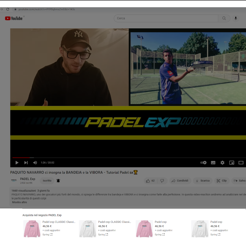 Padel EXP, store YouTube