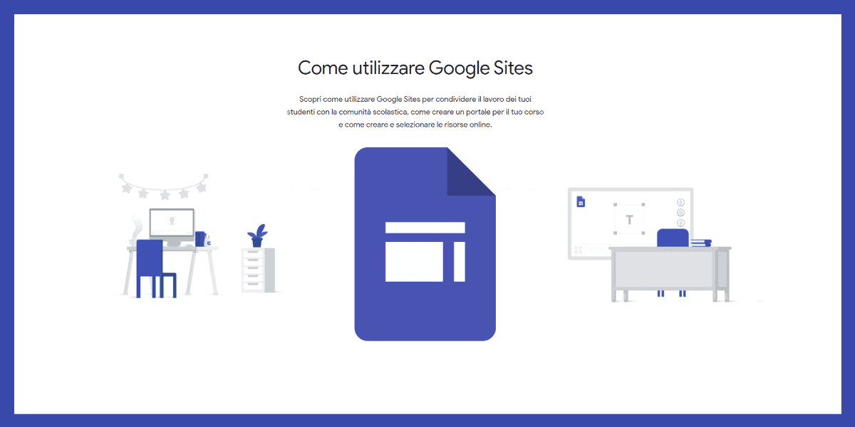 Come utilizzare Google Sites infografica